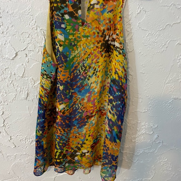 Unique Woman’s top Crocheted neck line Sleeveless Eyecatching Boho HippieCore - Picture 3 of 6